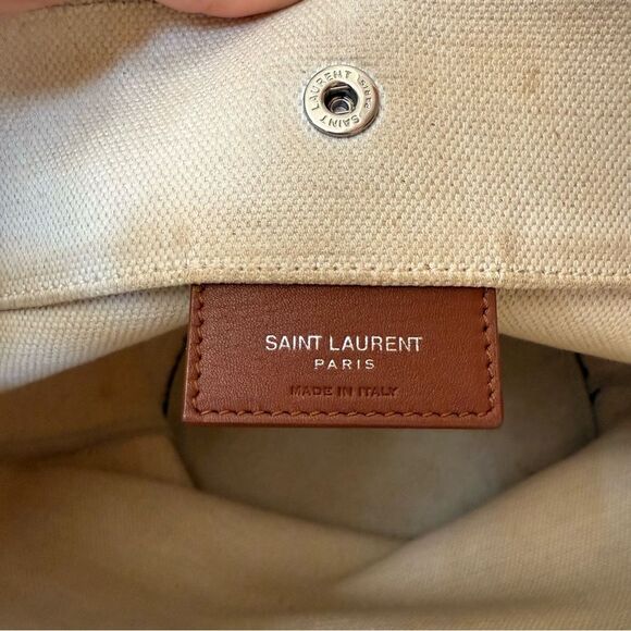 ✨ Saint Laurent Rive Gauche Linen Bucket Bag ✨ - Picture 12 of 15